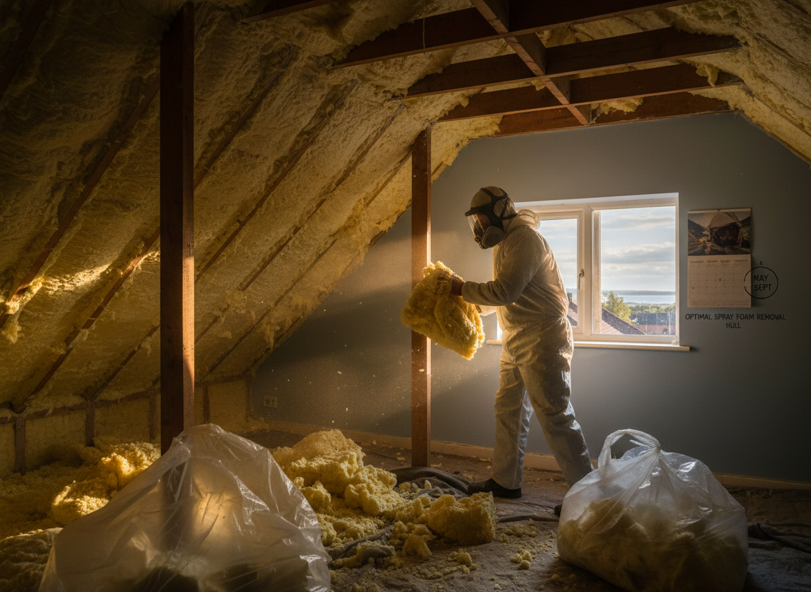 Seasonal Timing For Spray Foam Removal In Hull Yorkshire