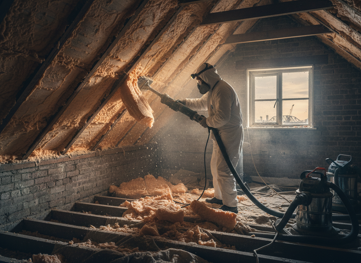 Loft Spray Foam Removal in Hull, Yorkshire